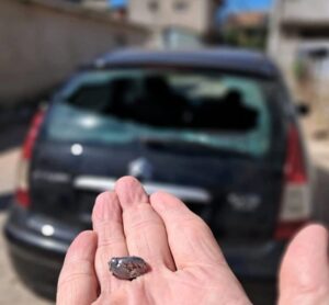 Foram muitos tiros disparados no local