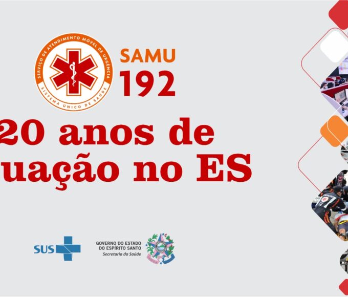SAMU 192 completa 20 anos de atividade no Espírito Santo com crescimento de mais de 400% no número de atendimentos