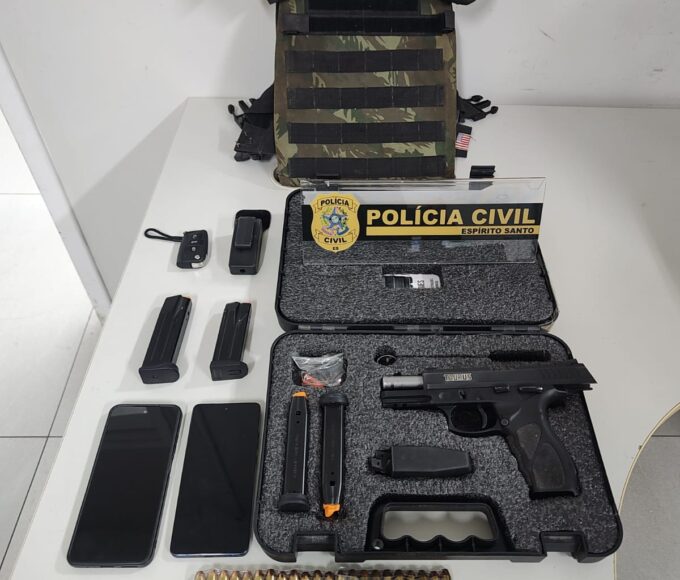 PCES participa da Operação Shadowgun e prende motorista de aplicativo por posse irregular de munições em Vila Velha