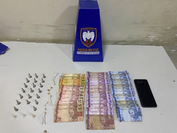 10º BPM apreende drogas e detém suspeitos por tráfico em Guarapari