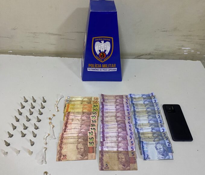 10º BPM apreende drogas e detém suspeitos por tráfico em Guarapari