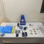 10º BPM apreende grande quantidade de drogas, arma de fogo e recupera material furtado em Guarapari