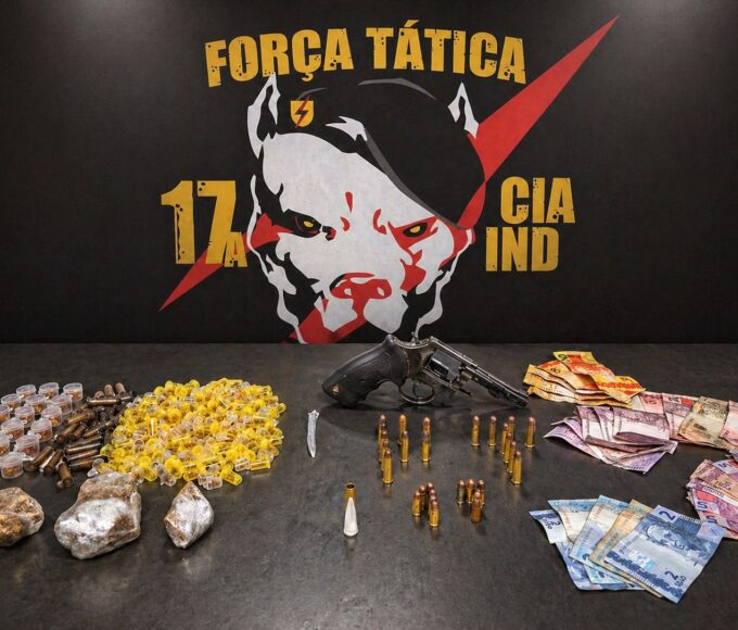 A 17ª Companhia Independente realizou, ao longo do final de semana, operações intensificadas em regiões com alta incidência de crimes.