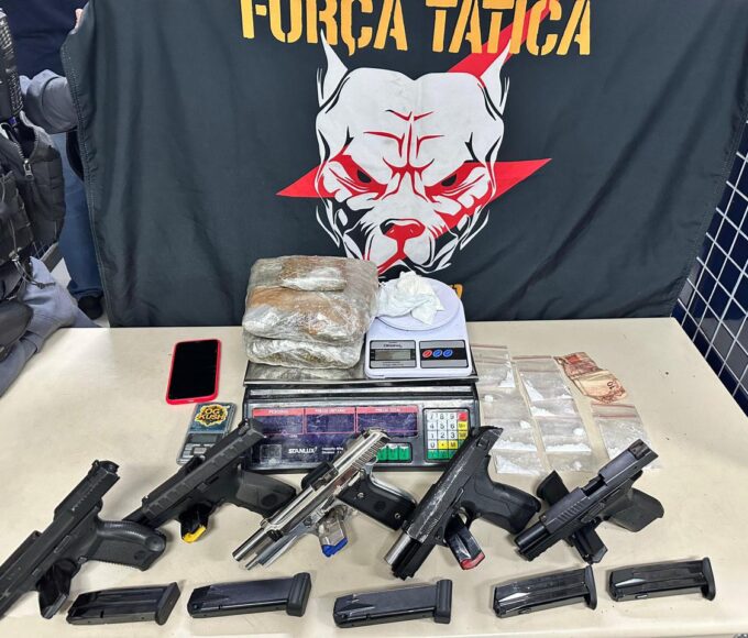 Força Tática da 17ª Cia Independente apreende cinco armas de fogo em Vila Velha