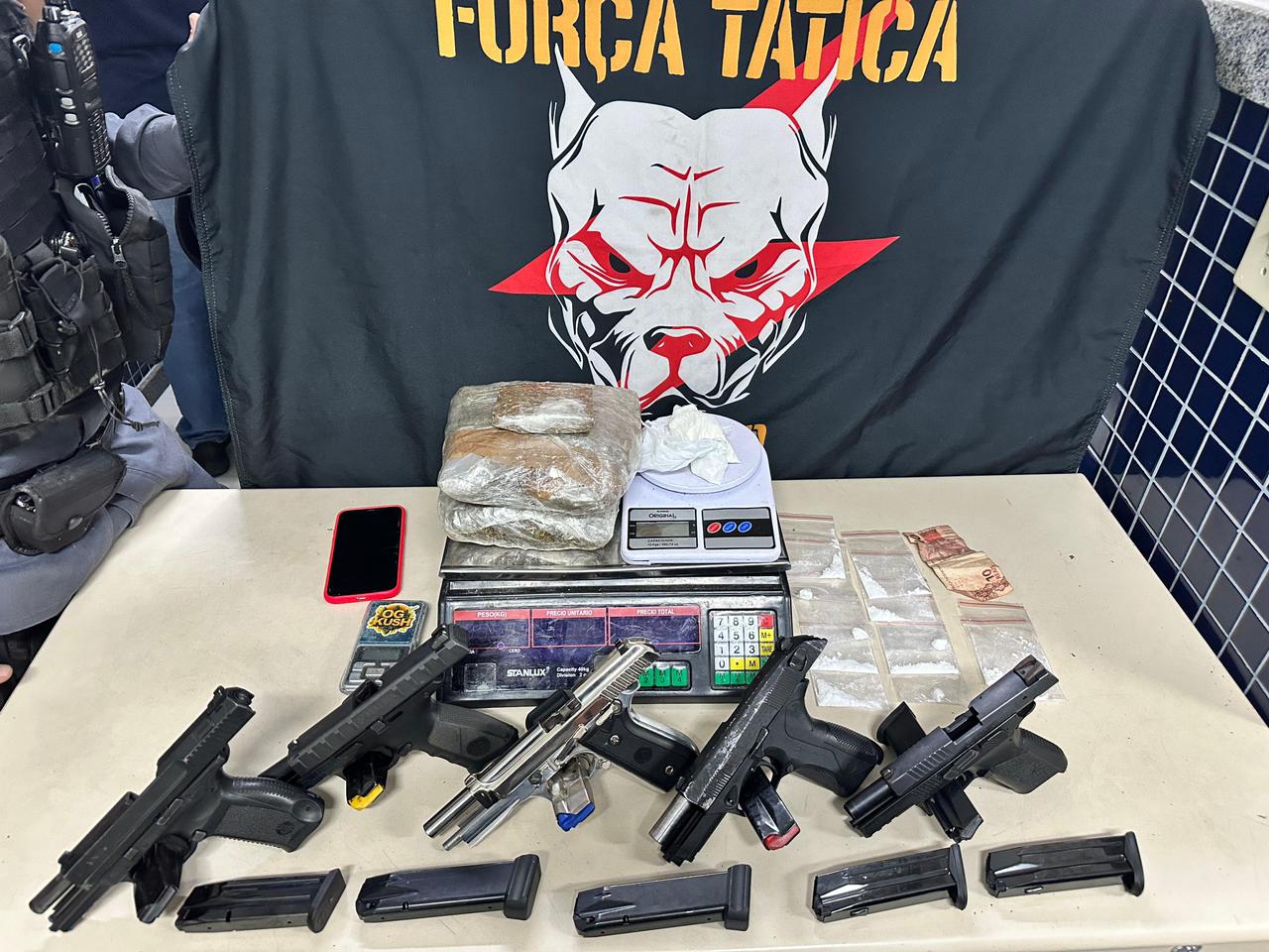 Força Tática da 17ª Cia Independente apreende cinco armas de fogo em Vila Velha