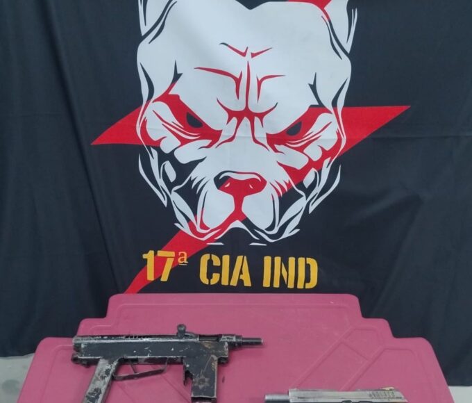 Força Tática da 17ª Cia Independente prende chefe do tráfico de drogas e apreende armas de fogo