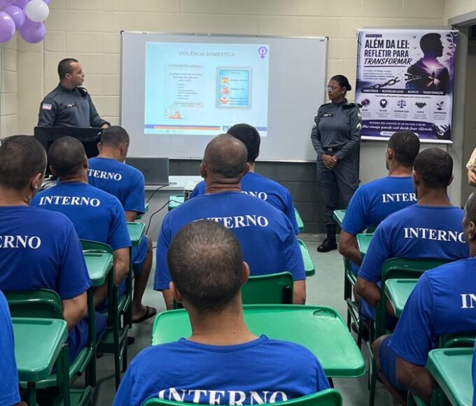 10º BPM apresenta palestra no Centro de Detenção Provisória de Guarapari