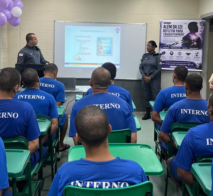 10º BPM apresenta palestra no Centro de Detenção Provisória de Guarapari