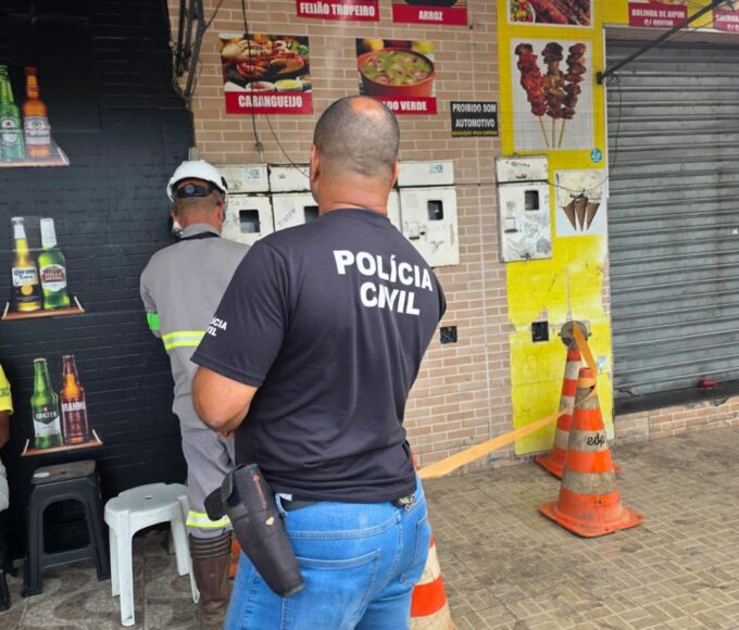 PCES, PCIES e EDP flagram furto de energia elétrica em distribuidora de bebidas em Vila Velha